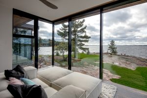 Modern Kids Lounge with Georgian Bay Lake View