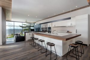 Open Concept Kitchen and Living Room Design Georgian Bay Cottage