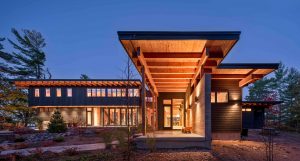 Trevor McIvor Modern Cottage at Long Point Timber Construction