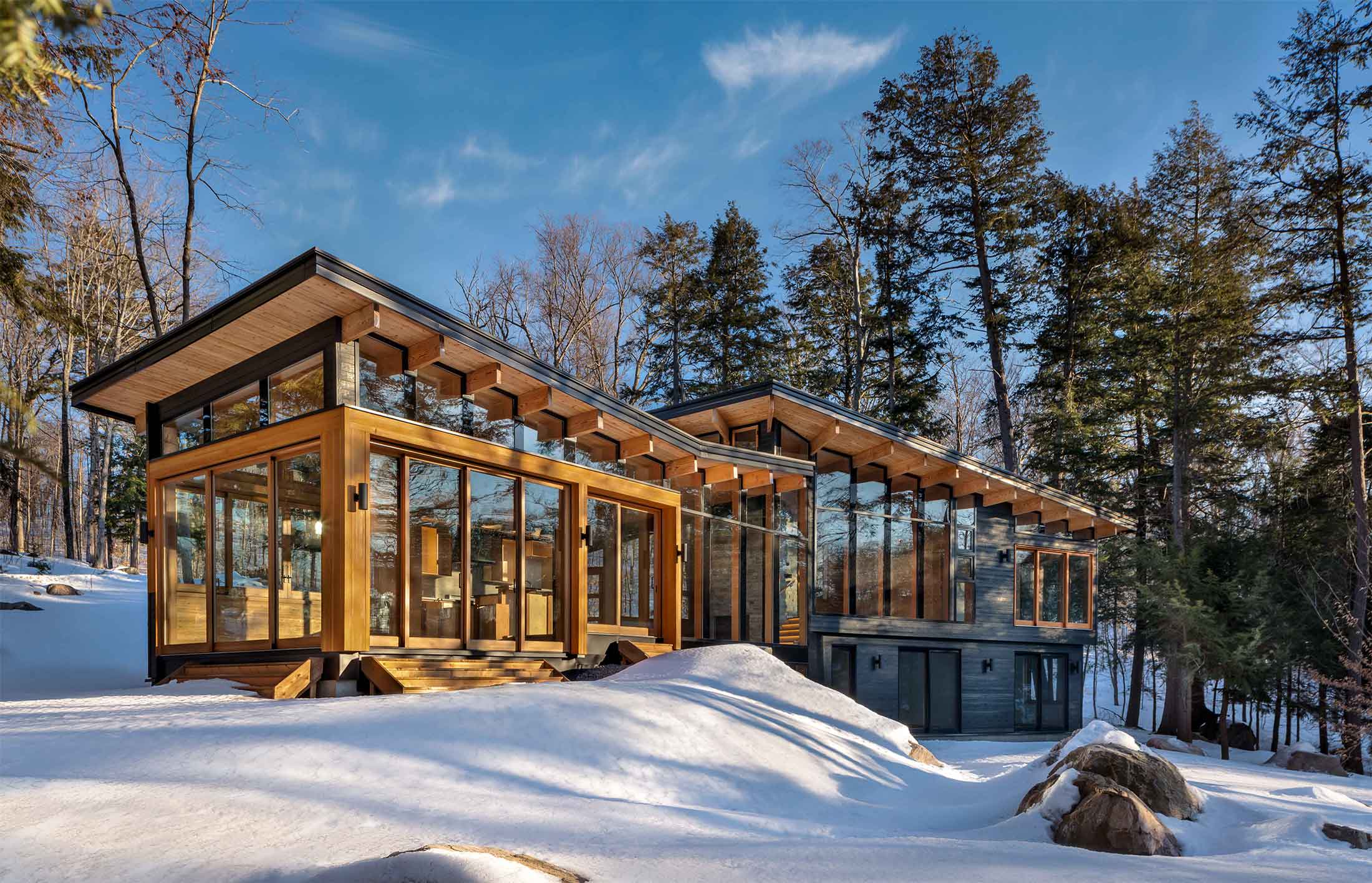 Trevor McIvor Toronto Architect Muskoka Four-Season Modern Timber Cottage