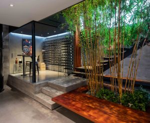 Modern Wine Cellar Design in Custom Home by Toronto Architect
