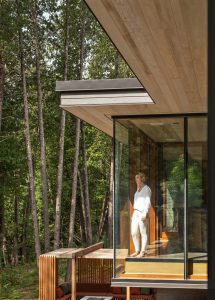 High End Custom Rural Home Window Wall View to Backyard Toronto
