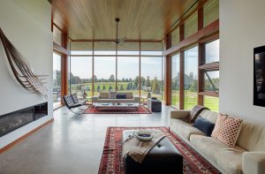 Spacious Living Room in Luxury Stoufville Home by Trevor McIvor Architect Toronto