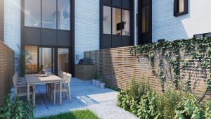 Townhouse backyard design